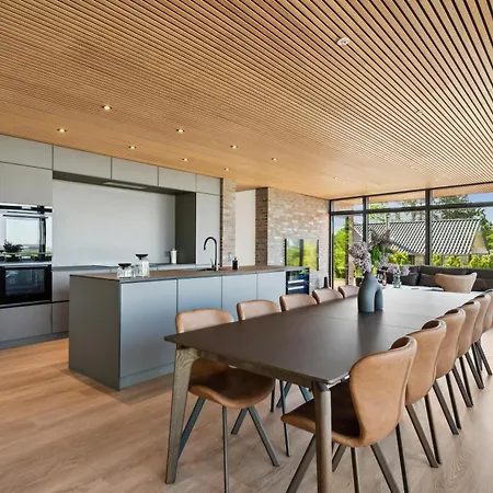 Spacious And Modern Activity House With Sea View, Spa, Sauna And A Private Game Ideal For Large Families And Groups Close To And The * Ebeltoft